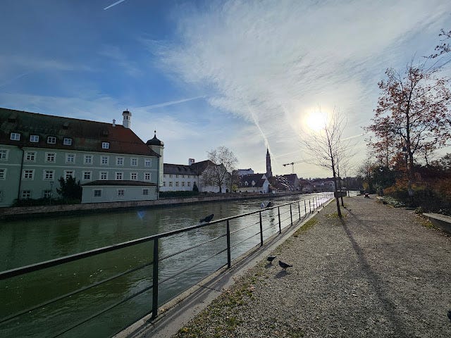 Photo of the river Isar in Landshut, Bavaria