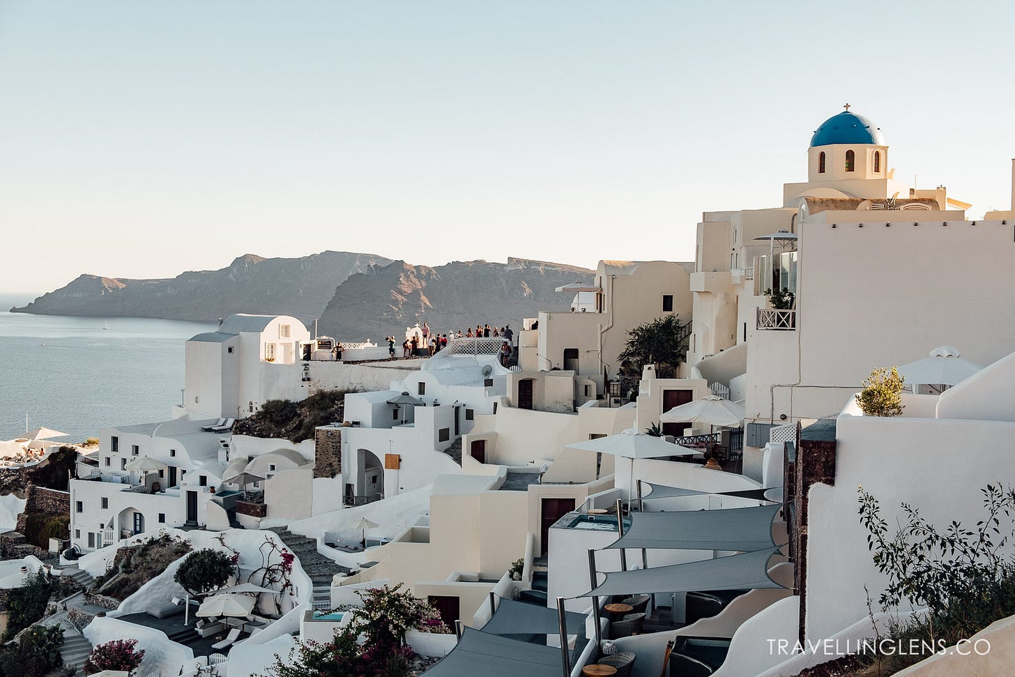 Warm afternoon light in Oia
