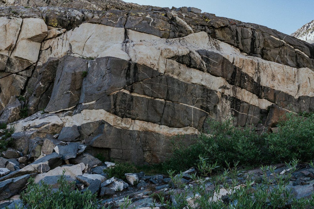 Fascinating layers of rock.