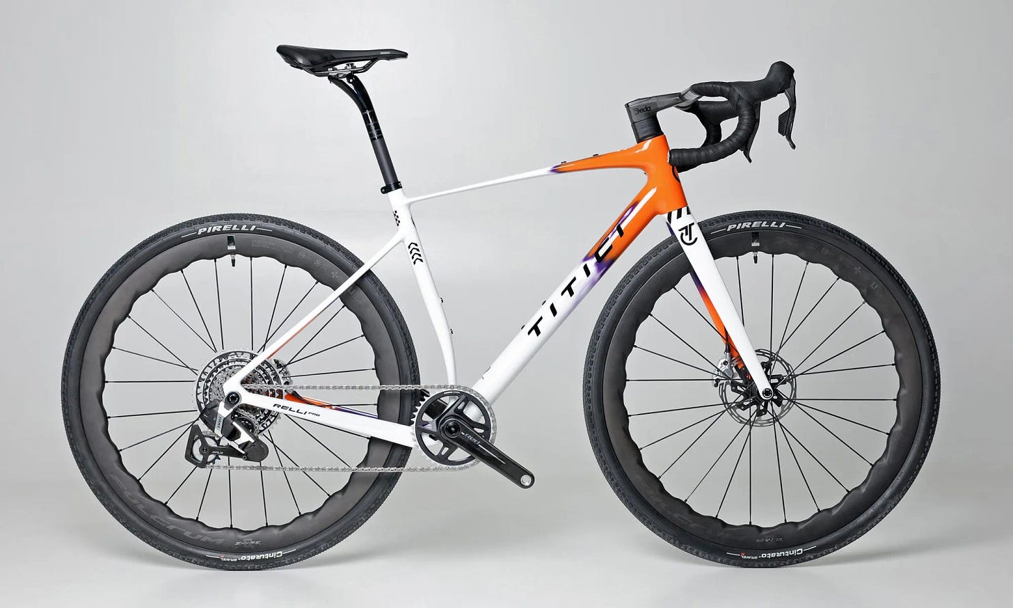 2024 Titici Relli Pro lightweight custom Italian carbon gravel race bike, complete bike