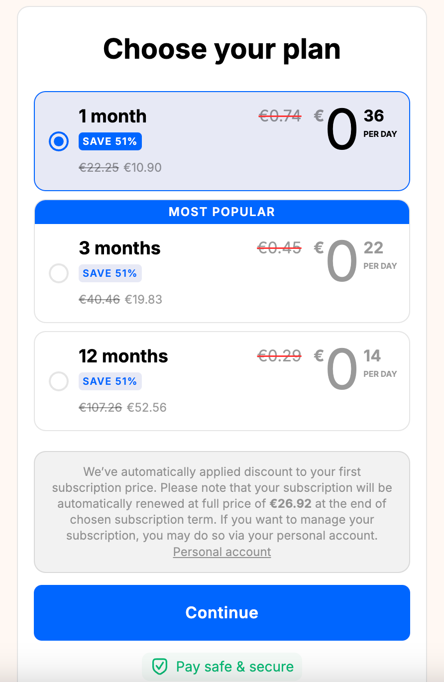 Headway's Pricing