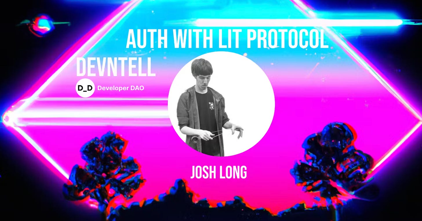 DevNTell with Lit Protocol