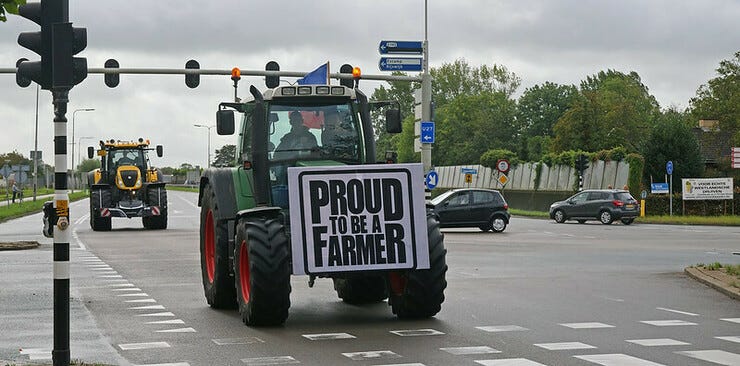 Beeld van een boerenprotest in 2019. Foto: Kees Torn (CC BY-SA 2.0).