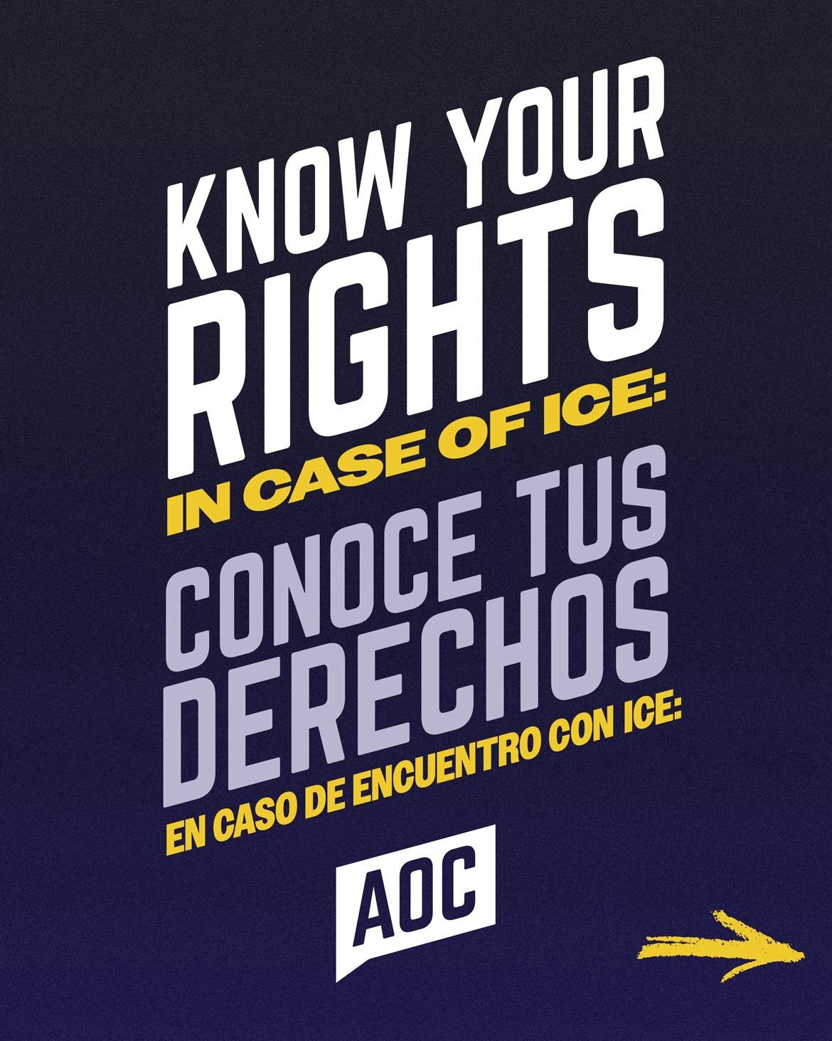 KNOW YOUR
RIGHTS
IN CASE OF ICE:
CONOCE TUS DERECHOS
EN CASO DE ENCUENTRO CON ICE: KNOW YOUR
RIGHTS
IN CASE OF ICE:
CONOCE TUS DERECHOS
EN CASO DE ENCUENTRO CON ICE: