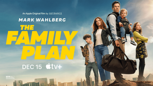 Mark Wahlberg and Michelle Monaghan star in “The Family Plan,” a new action-comedy from Apple Original Films premiering globally December 15 on Apple TV+.