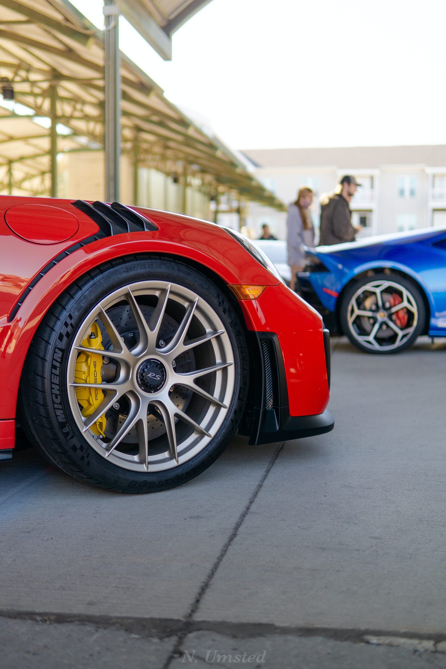 The tire on a GT2RS from Cars and Coffee. Run-flat tires are designed to ensure a minimal loss of control when a puncture occurs. The tire on a GT2RS from Cars and Coffee. Run-flat tires are designed to ensure a minimal loss of control when a puncture occurs.