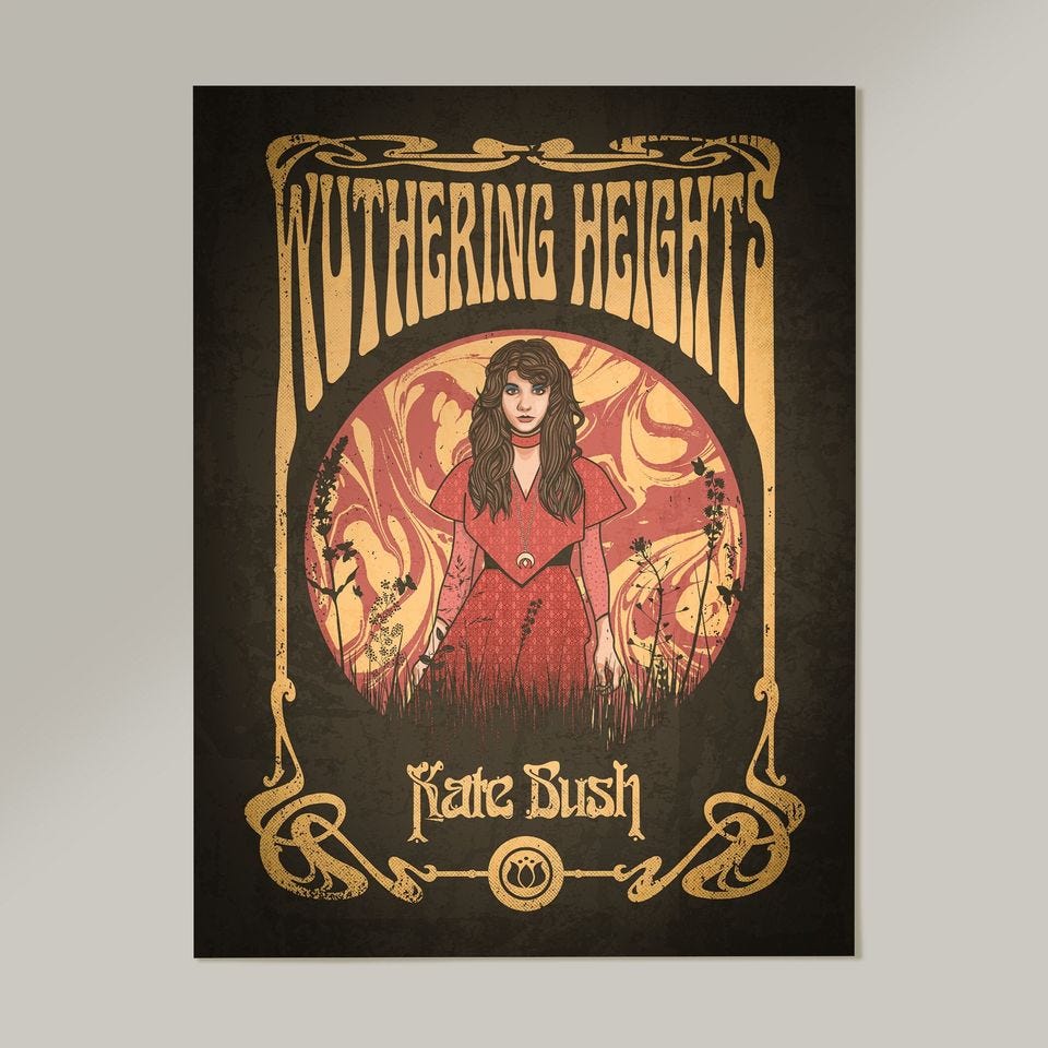 Kate Bush Print, Kate Bush Art, Wuthering Heights Poster sold by Maggie  Chiang | SKU 723497 | Printerval Canada