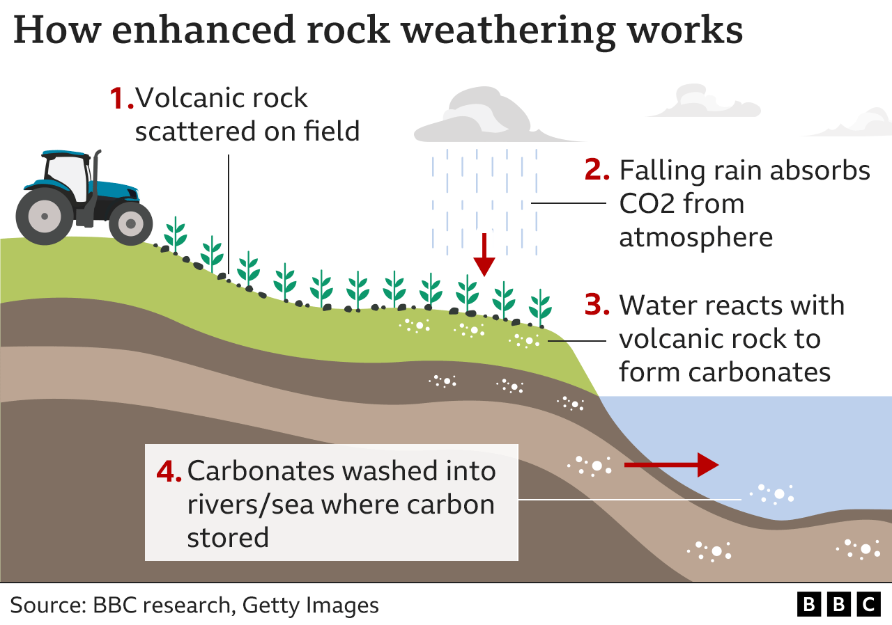 Can 'enhanced rock weathering' help combat climate change? - BBC News