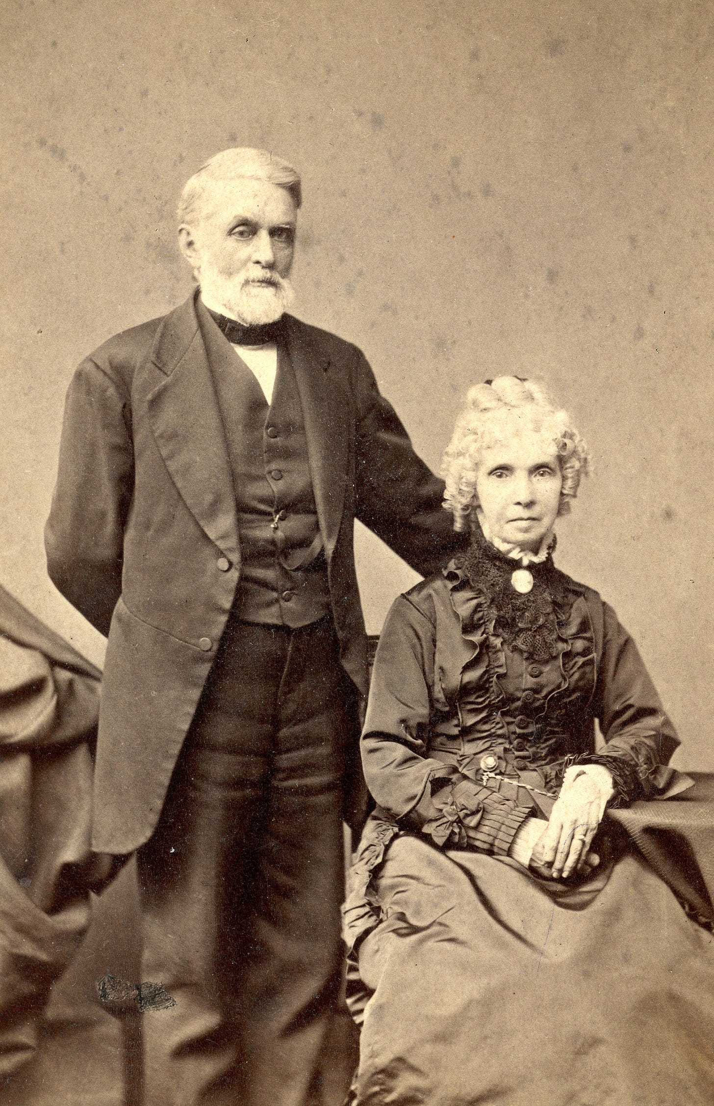 Portrait of man and woman from NIHS