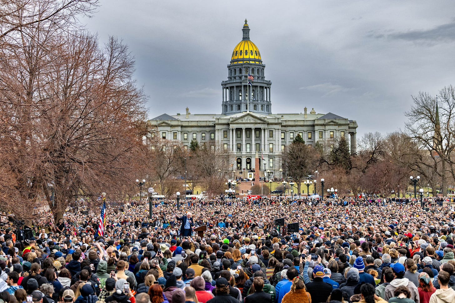 Bernie Sanders on X: "Today, @AOC and I had 34,000 people come out in  Denver. It is the largest rally that I have ever had. And it tells me that  the American