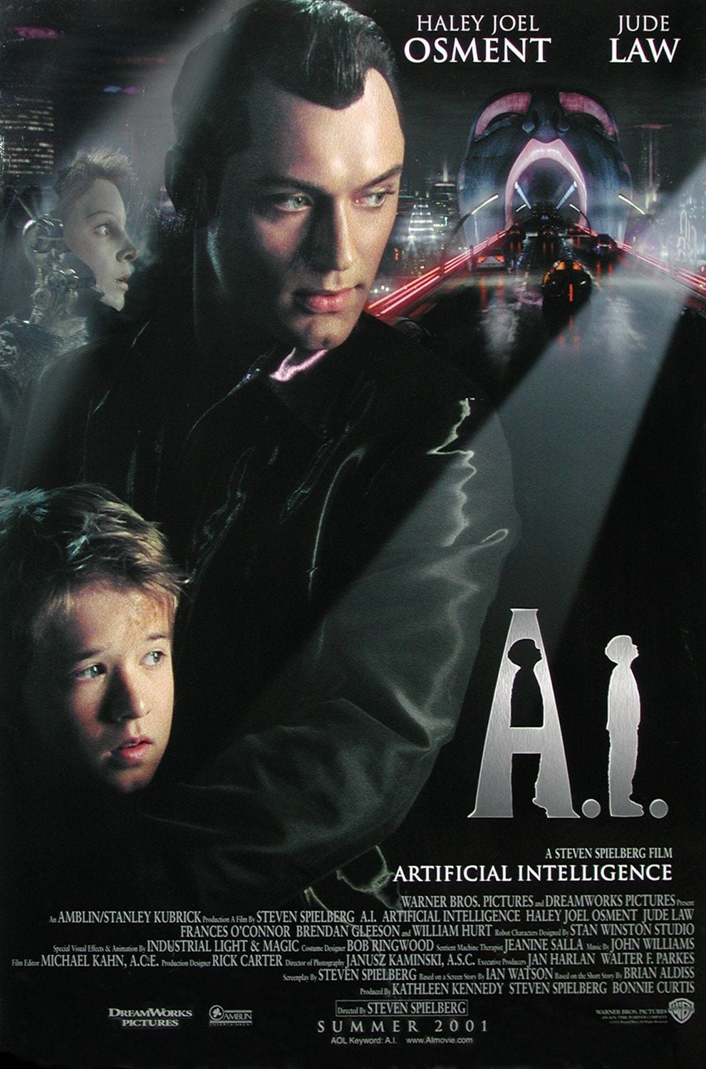 Film Excess: A.I. Artificial Intelligence (2001) - Spielberg's robot ...