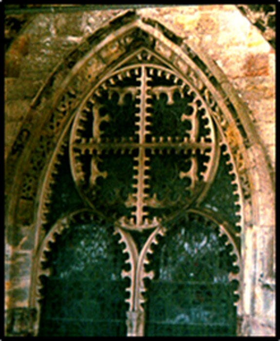 Rosslyn Chapel’s symbolic east window encodes several fundamental Christian concepts. (Image: Ashley Cowie) Rosslyn Chapel’s symbolic east window encodes several fundamental Christian concepts. (Image: Ashley Cowie)