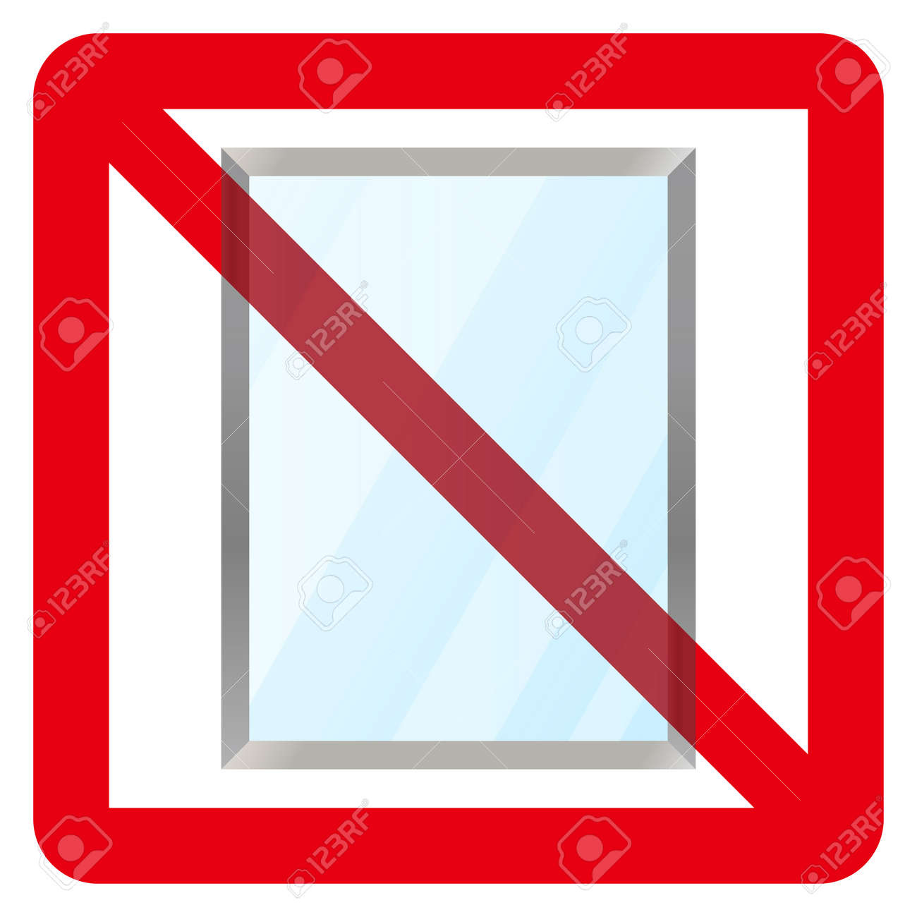 No Mirror Sign Royalty Free SVG, Cliparts, Vectors, and Stock Illustration.  Image 147845456.