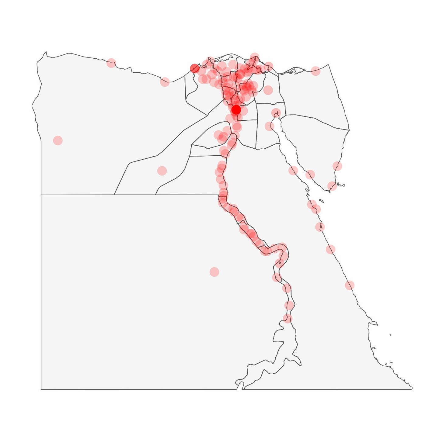 Egypt Population Map | Egypt, Ancient egypt, Ancient