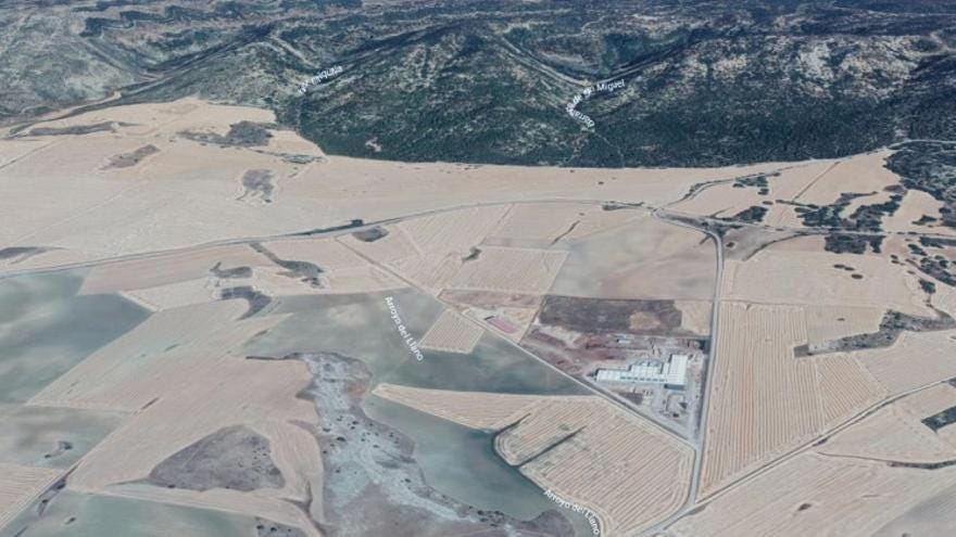 Foto aérea en 3D del paraje Los Palancares (Cuenca) donde se ubicará el Parque Científico y Tecnológico de la Economía Circular