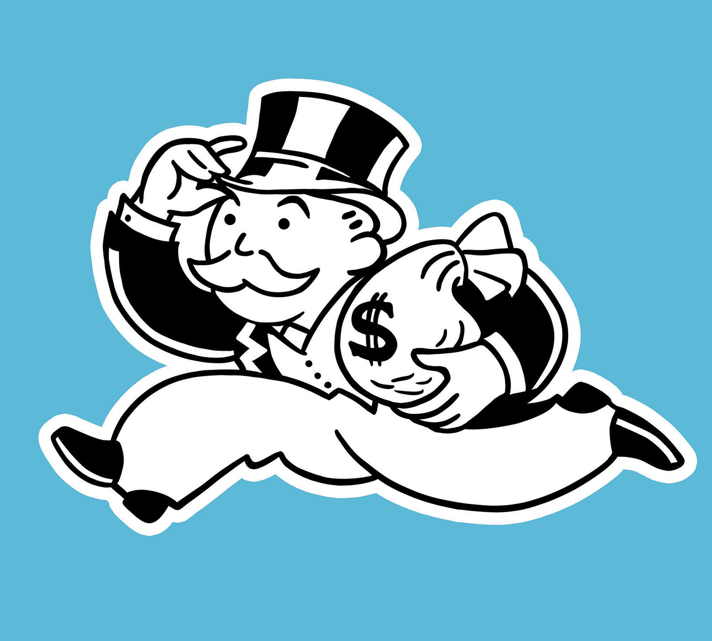 Monopoly Man Sticker