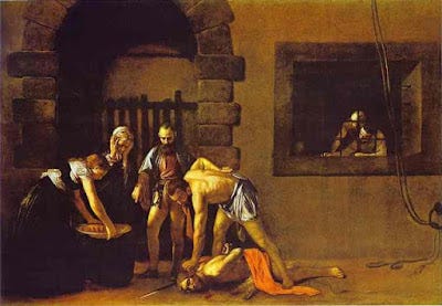 the beheading of john the bapstist caravaggio