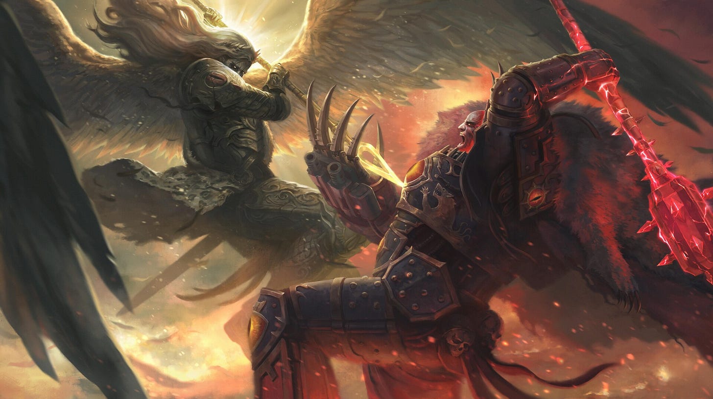 ArtStation - Warhammer 40k Horus Heresy - The Angel's Last Flight