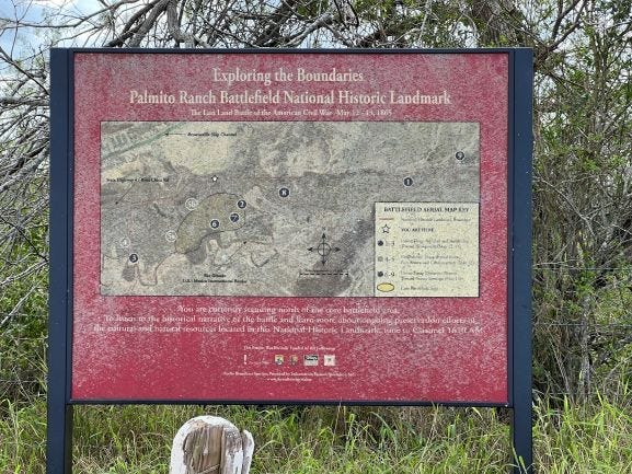Battle of Palmito Ranch sign
