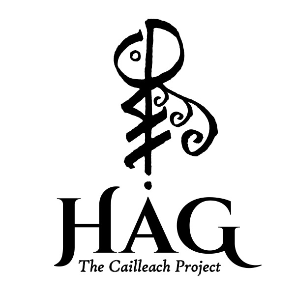 Black and white logo for Hag - The Cailleach Project