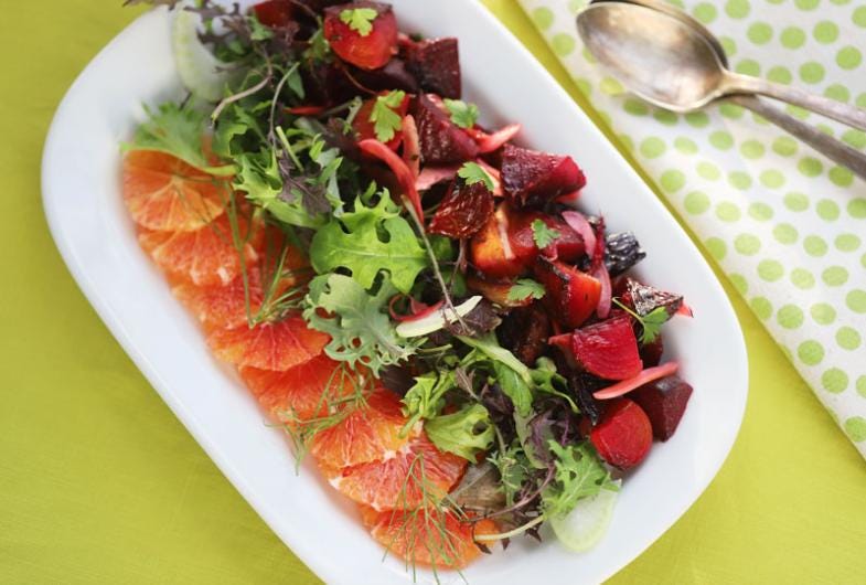 Walkaway Beets with Citrus Dressing, Cook the Vineyard