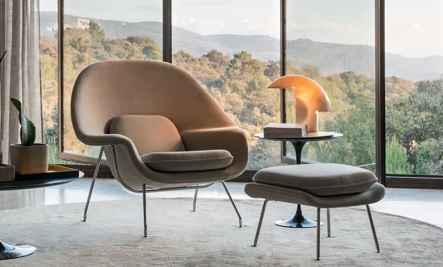 womb chair and foot stool womb chair and foot stool