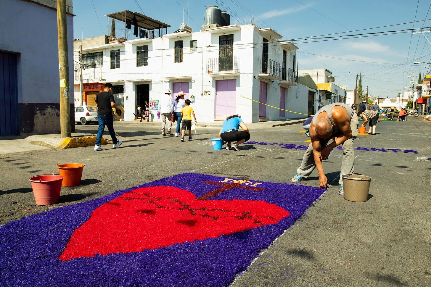 Los Engrillados of Atlixco: Mexican men in shackles with cacti stuck in their skin walk in pain to wash away their sins