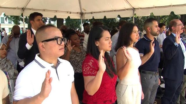 30 people become US citizens at NC Capitol July 4 celebration