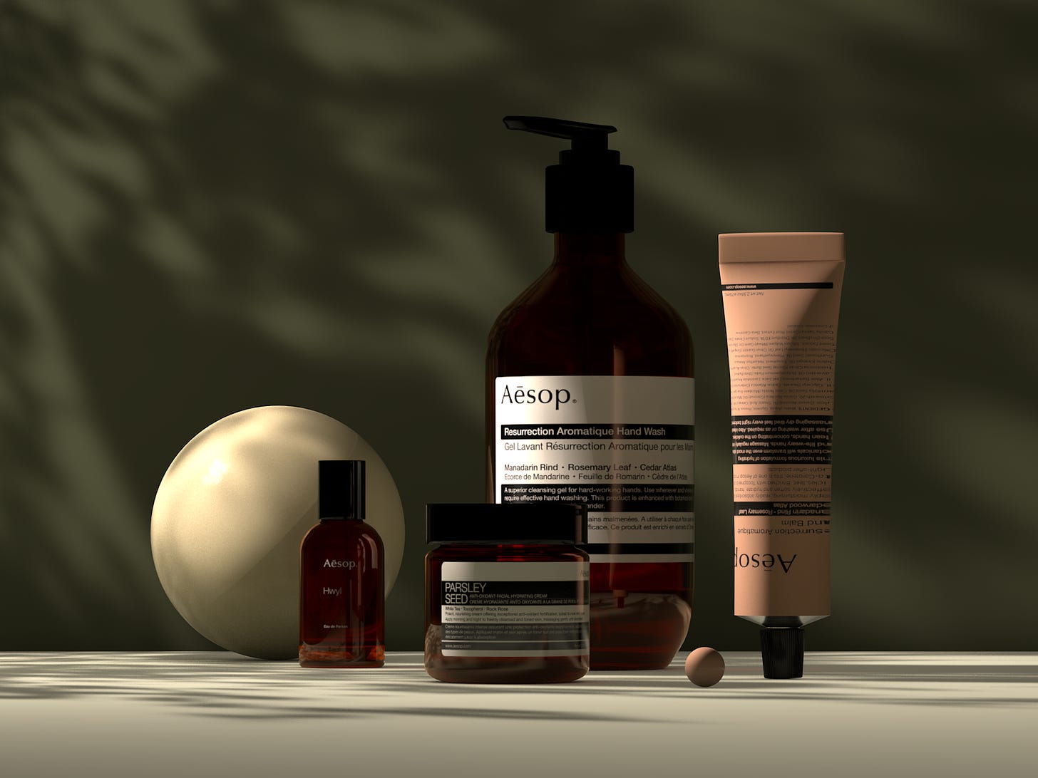 Aesop product modelling by Outpøst® on Dribbble