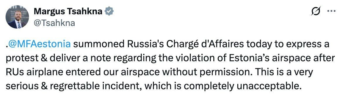 @MFAestonia вызвал сегодня временного поверенного в делах России, чтобы выразить протест @MFAestonia вызвал сегодня временного