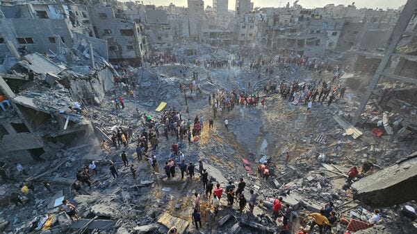 Israel bombs Jabalia refugee camp in Gaza in one of the biggest massacre  yet | Mint