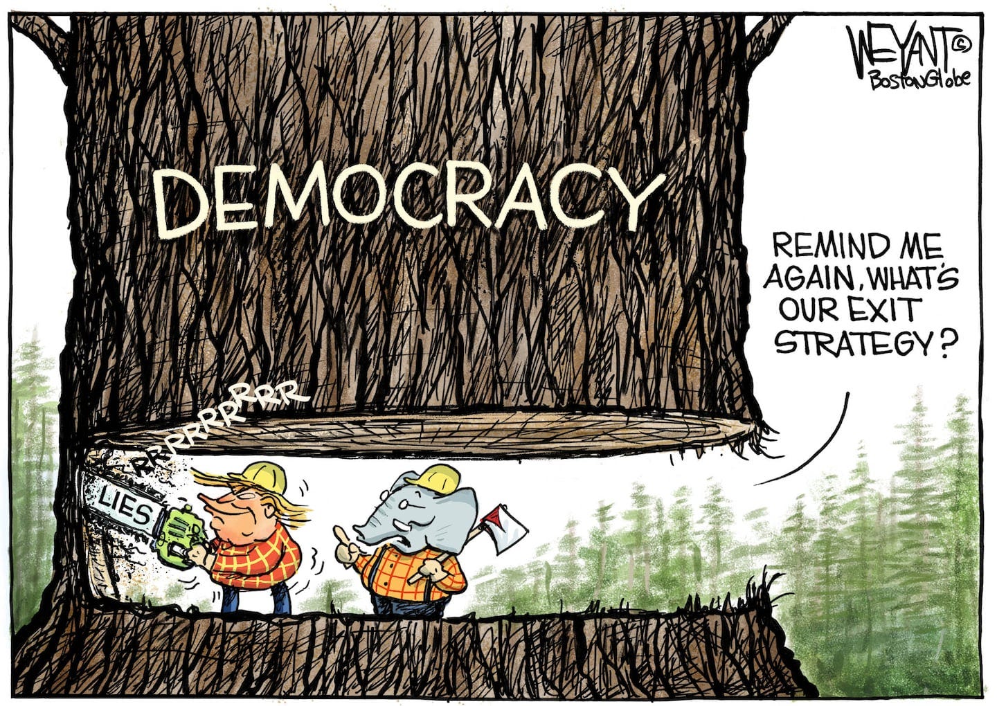 Trump undercuts democracy - The Boston Globe