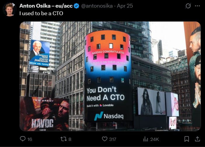 Anton Osika Lovable CEO New York 50M ARR