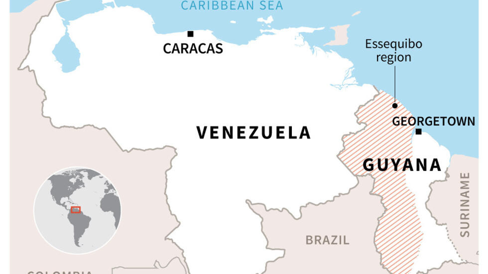 Territoire contesté entre le Venezuela et la Guyane © Gustavo IZUS / AFP