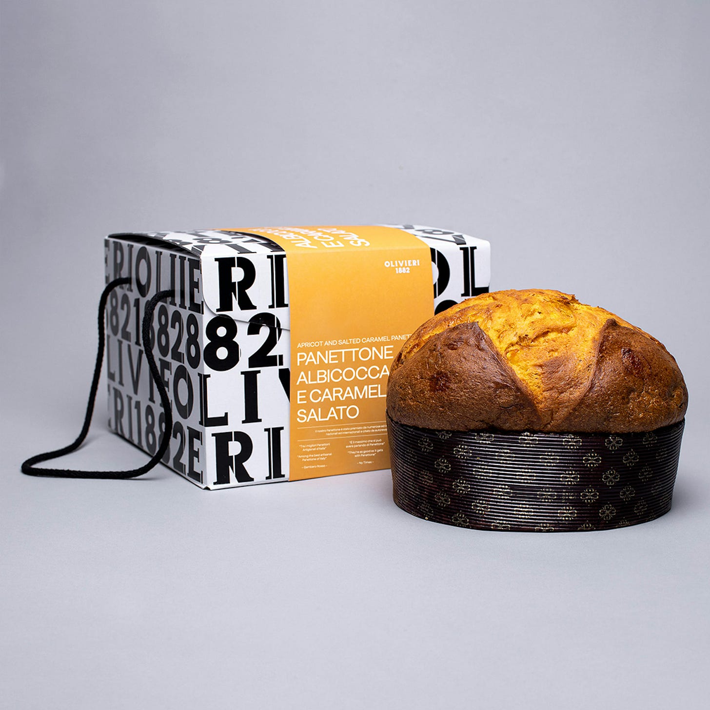 Apricot Salted Caramel Panettone by Olivieri 1882