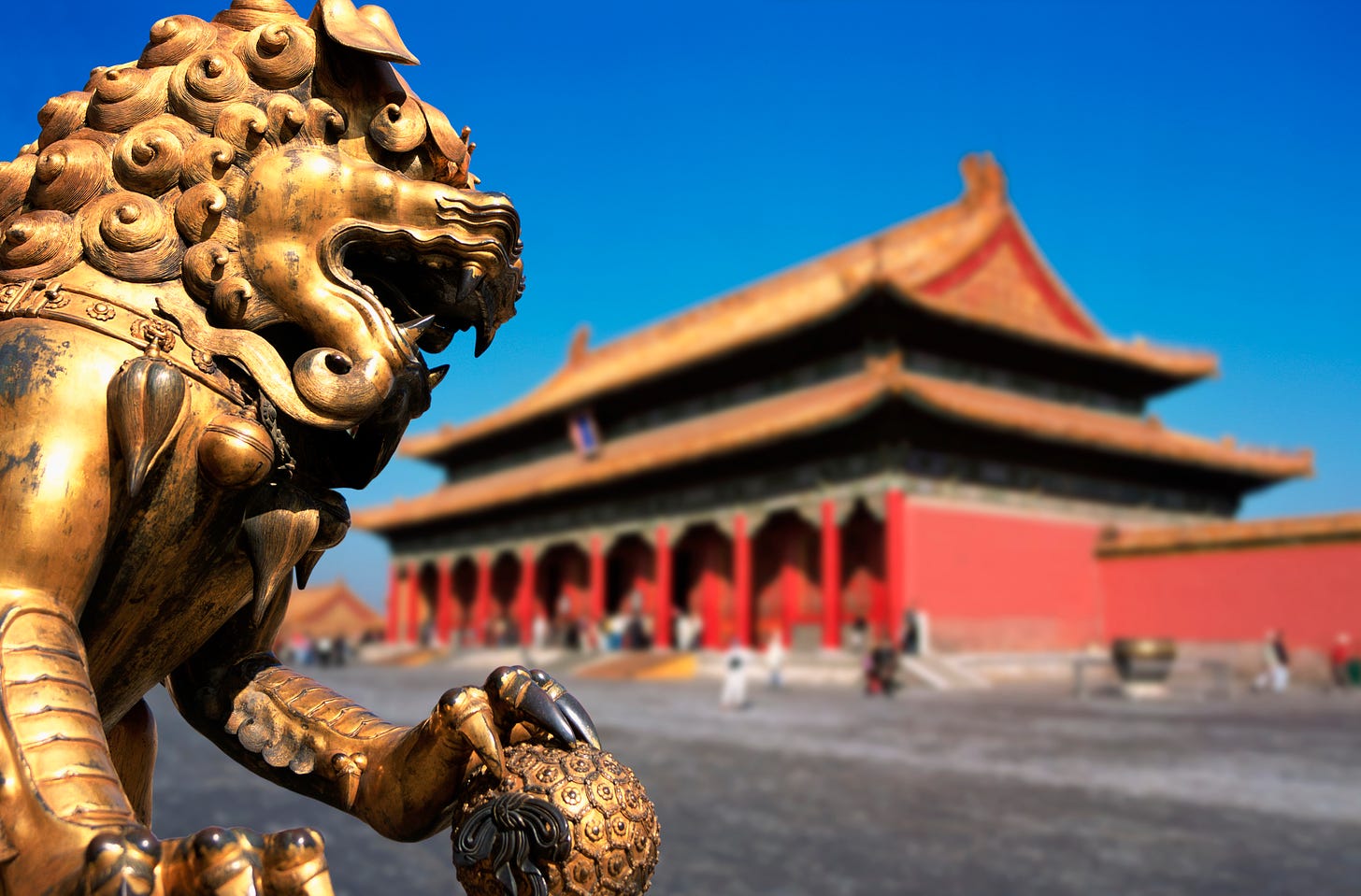 China, Beijing, Forbidden City, Golden Lion, Guardian