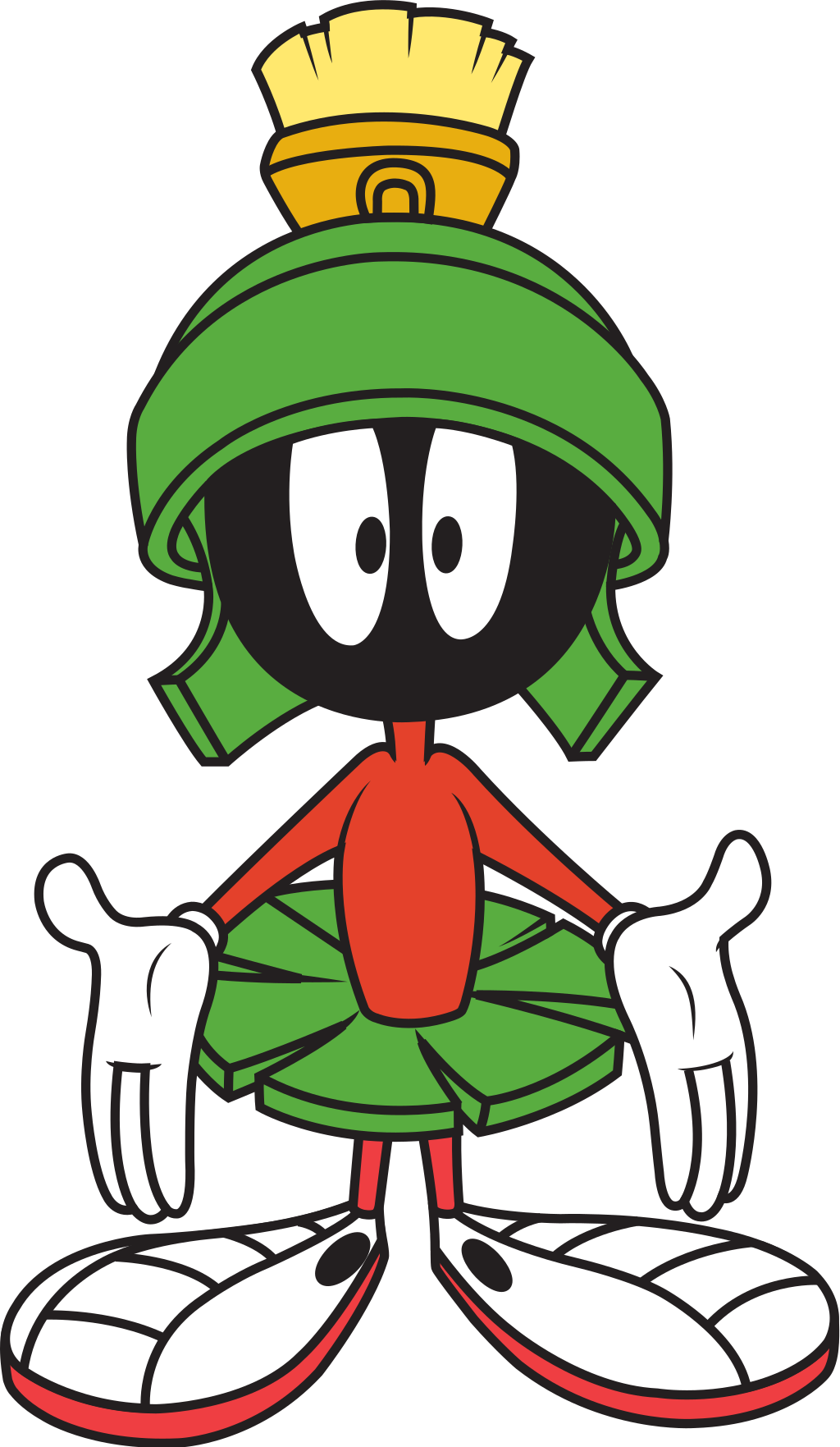 Marvin the Martian, from the Warner Brothers Bugs Bunny cartoons