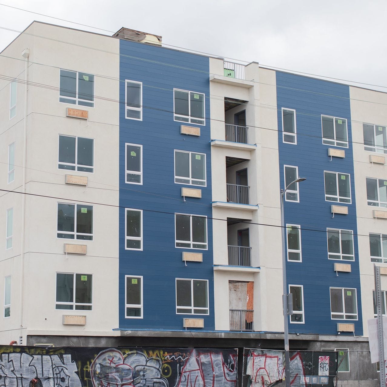 Construction of this 49-unit apartment building in South Los Angeles is expected to cost about $291,000 a unit.
