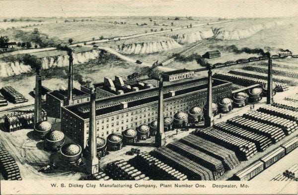 image of W.S. Dickey Clay Manufacturing Company plant #1