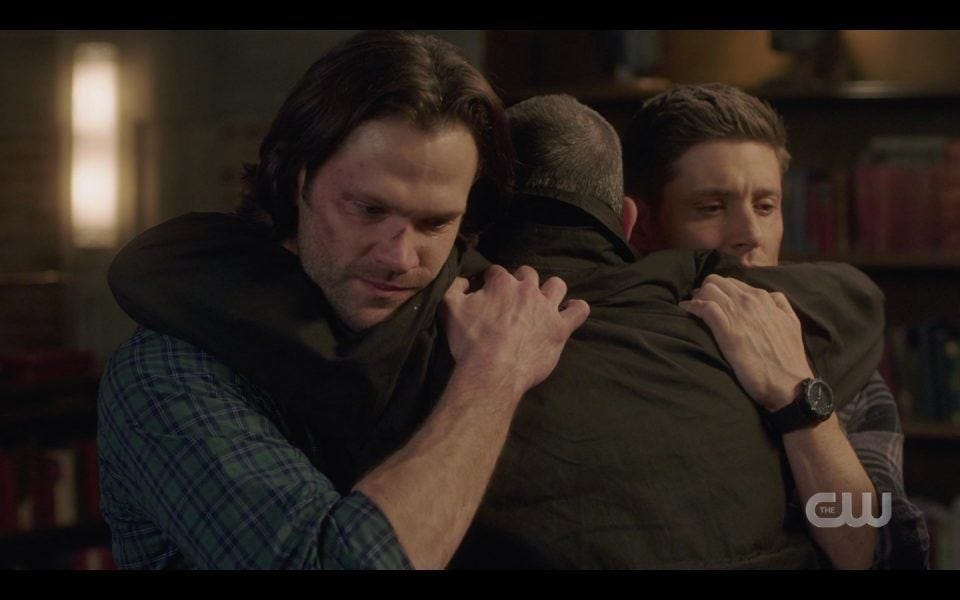 dean sam winchester hugging john tight bulge spn1413