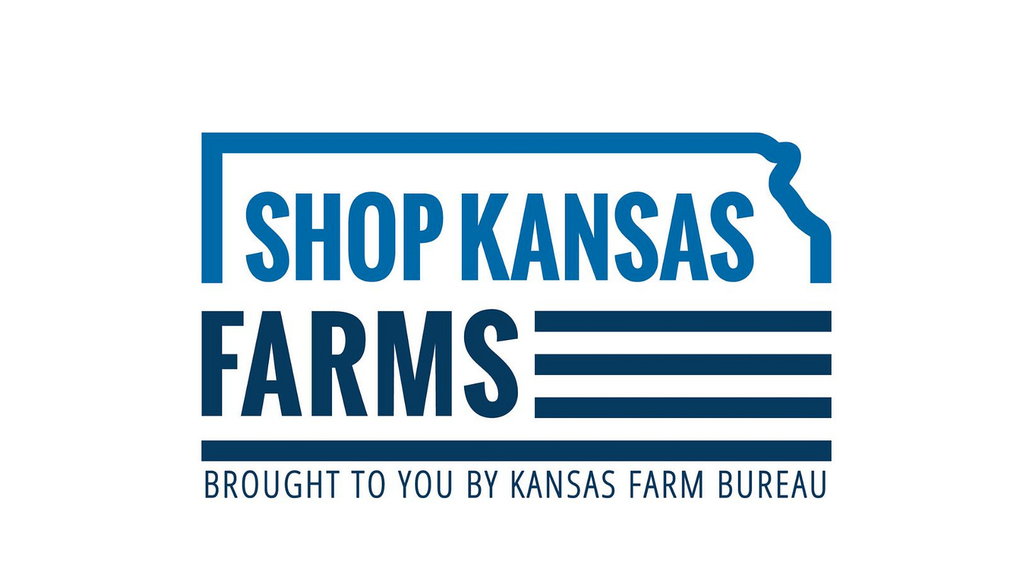 May be an image of text that says 'SHOP KANSAS FARMS BROUGHT TO YOU BY KANSAS FARM BUREAU'