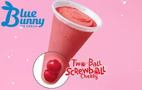 Blue Bunny - Two Ball Screwball Cherry - Yazan ICE Cream