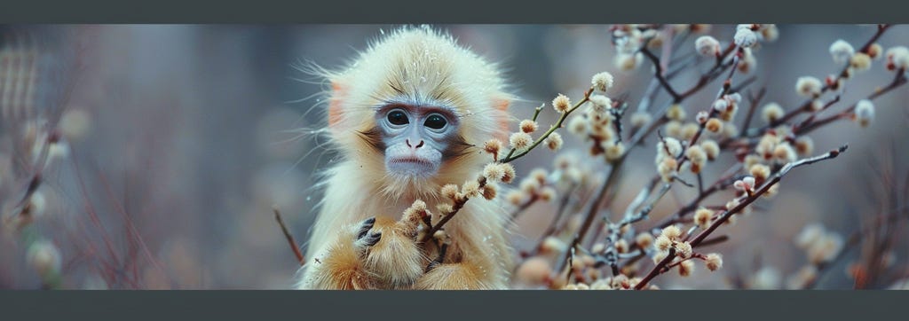 Free HD picture of a Yunnan Snub Nosed Monkey