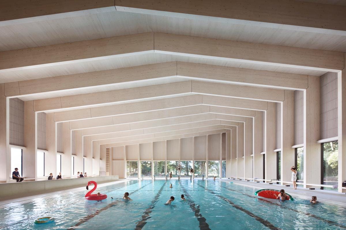 HawkinsBrown complete timber pool facility for 'swimming ...