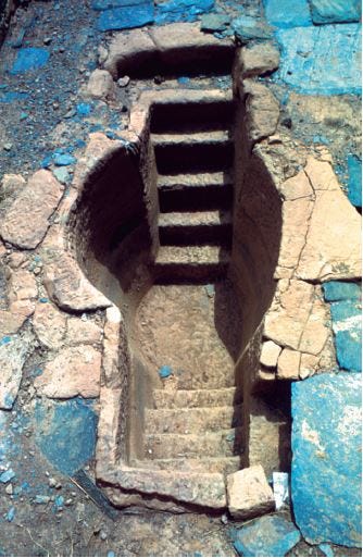 Figure 22 – Structure F, baptismal basin in the basilica