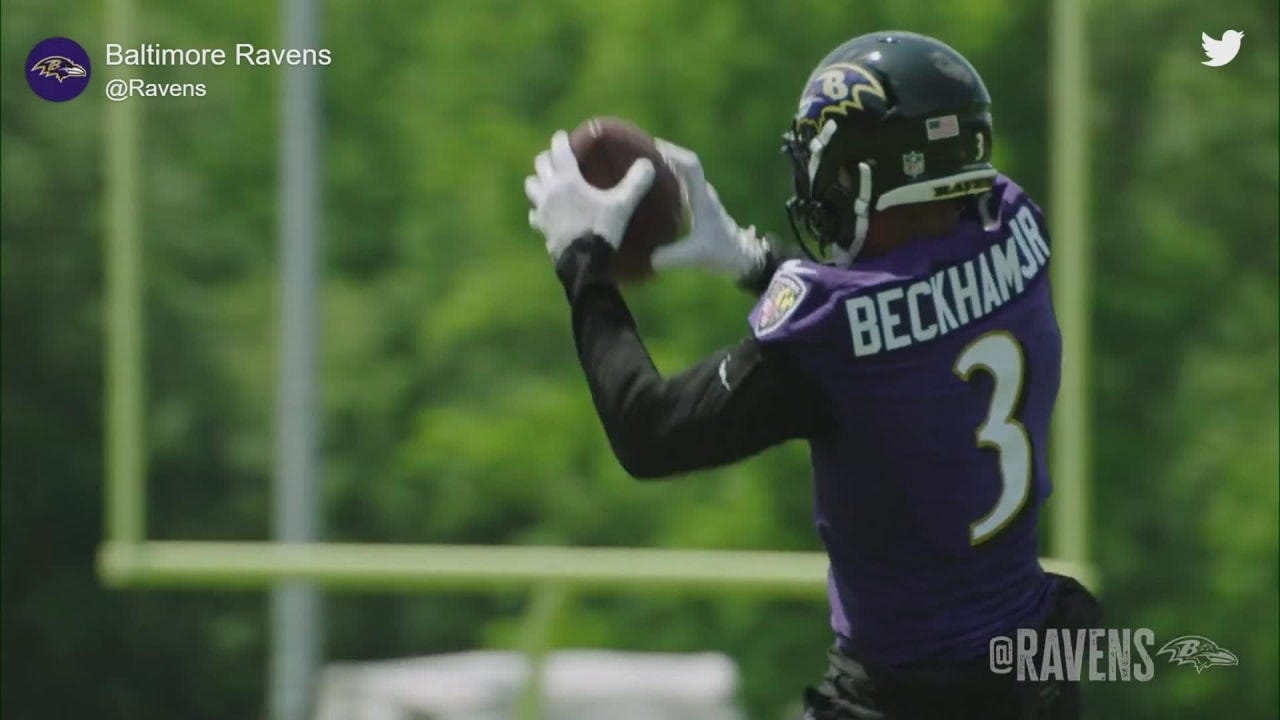 First look: OBJ catches passes from Lamar Jackson at Ravens minicamp