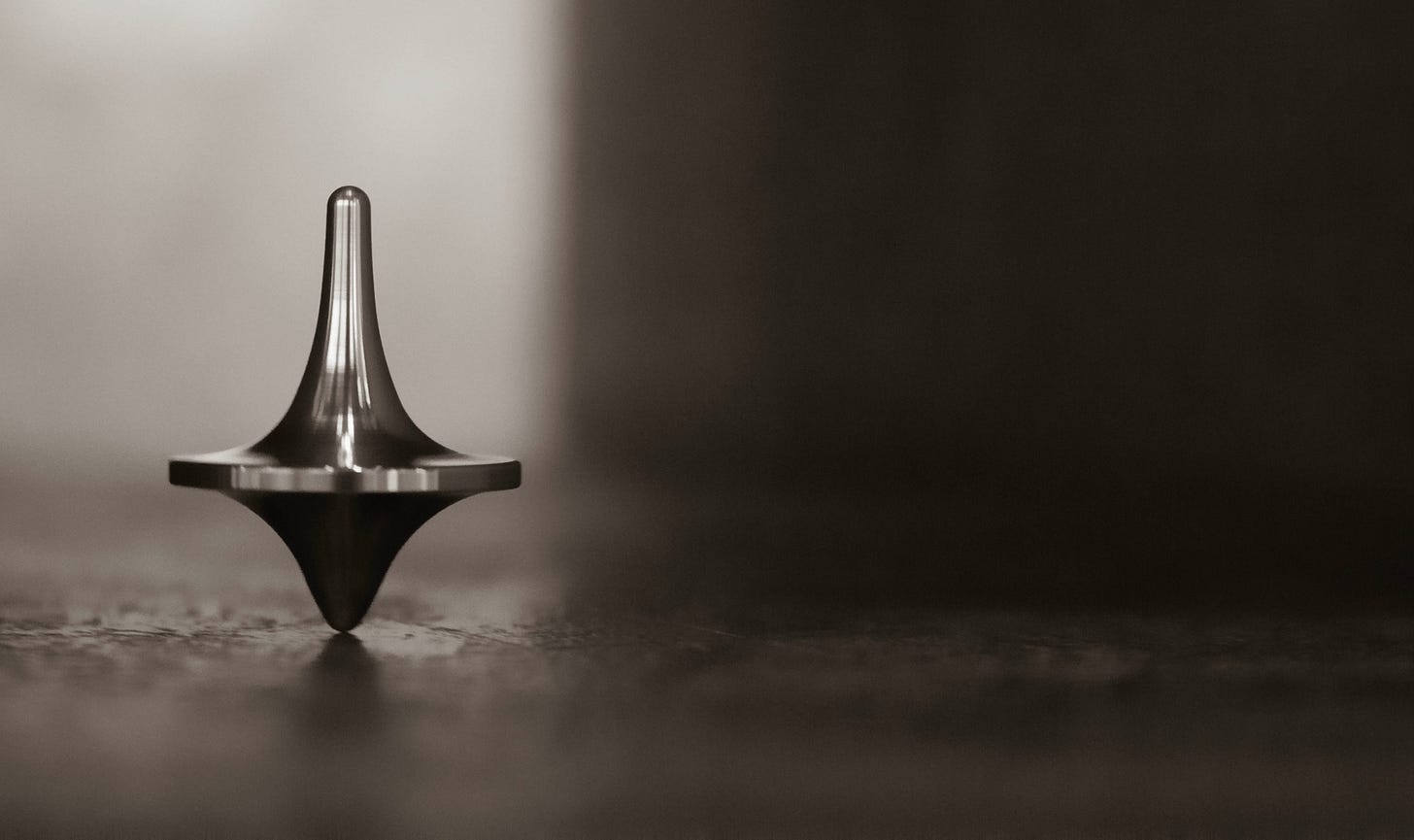A spinning top A spinning top