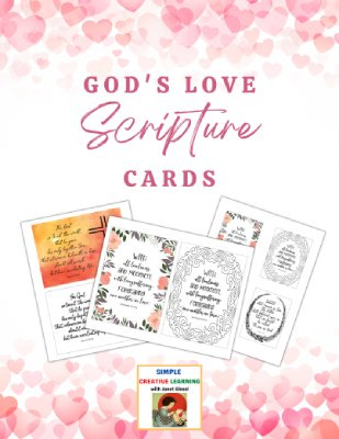 gods love scripture cards