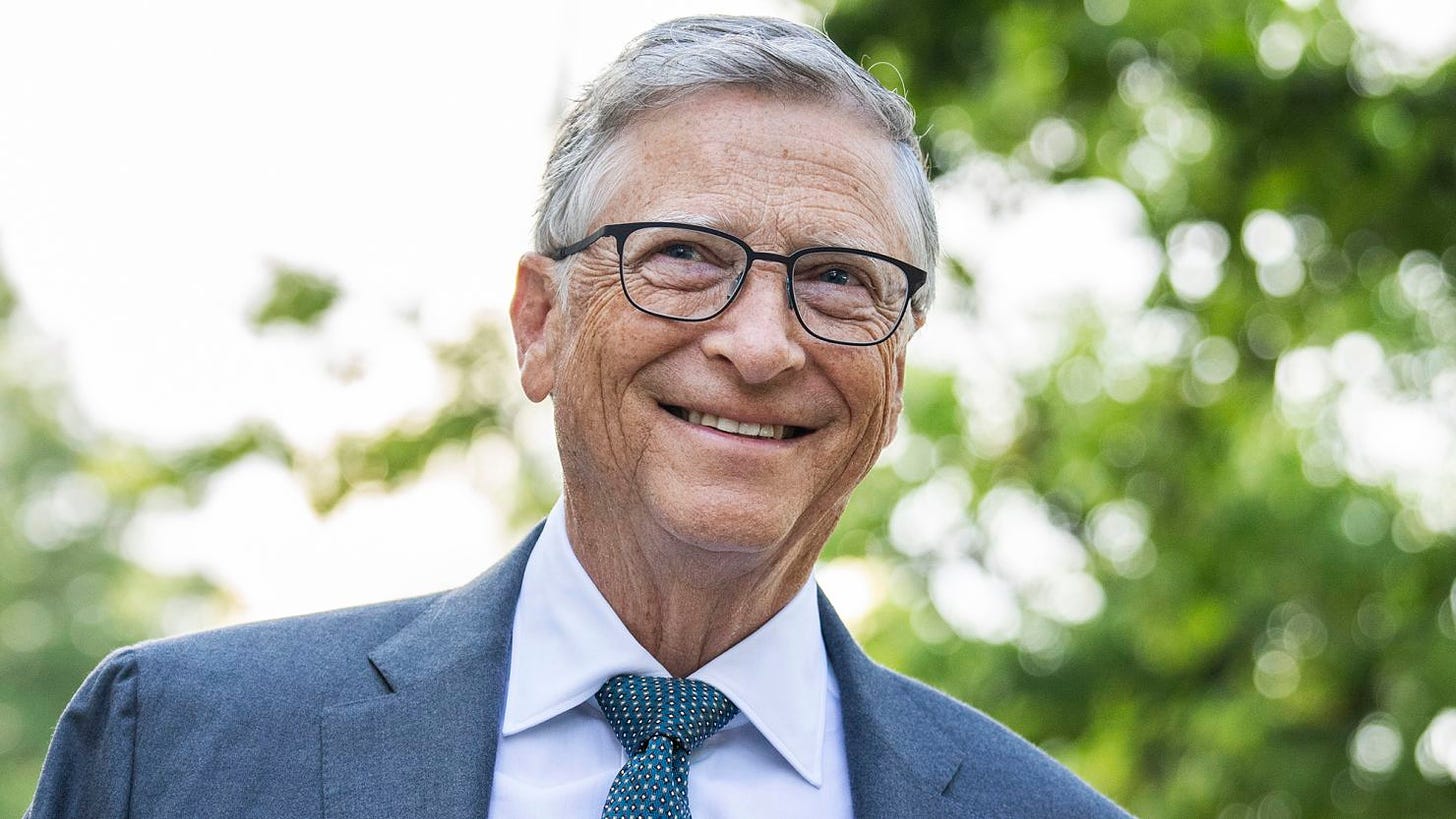 UNITED STATES - SEPTEMBER 13: Bill Gates, cofounder of Microsoft, arrives for the Inaugural AI Insight Forum in Russell Building on Capitol Hill, on Wednesday, September 13, 2023. (Tom Williams/CQ Roll Call via AP Images)