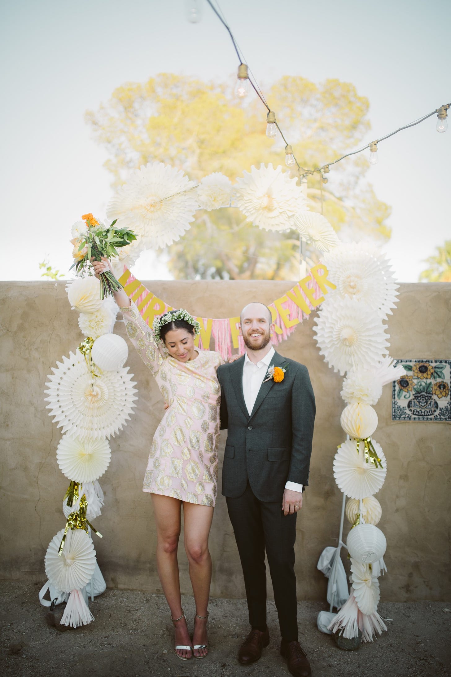 29 palms inn wedding cool nontraditional style